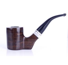 A removable solid wood Philtre cigarette holder with curved hammer and free horizontal flat pipe