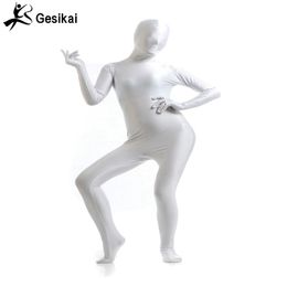 Tuta intera da donna in Spandex Zentai Lady Collant con cerniera posteriore Abiti Dancewears Tuta intera da donna Cosplay Costumi di Halloween