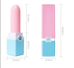 1PC Mini Lipstick Vibrator 10 Speed USB Bullet Vibrating Nipple Massage Magic Wand Clitoris Stimulator Sex Toys for Women Secret