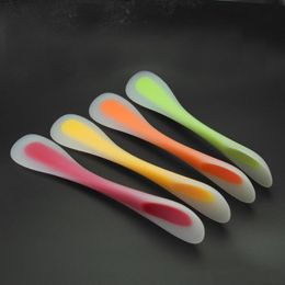 For Home Kitchen Silicone Scraper Resuable Easy To Clean Spatulas Double Heads Silica Gel Spoons New Arrival 5 8dc BB