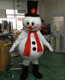 2019 Factory direct sale Christmas Snowman mascot costume popular Christmas Halloween snowman costumes for Halloween party supplies