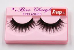 100% Supernatural Lifelike handmade false eyelash 3D strip mink lashes thick fake faux eyelashes FREE SHIPPING