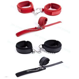 Bondage Faux Leather Wrist Handcuffs Anklets Cuffs Restraints Slave Fetter Shackle New #R87