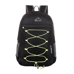 Nylon Shoulder Travel Backpack Men Mesh Fold Package Backpack Male Bandage Large Capacity BackpacDrop Shipper Backpac#23