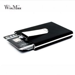 Winmax quilted card holder Waterproof credit card money cash clip Case Pocket Box Business ID Card Holder Cover Birthaday Gifts