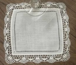 Set of 120 Table Napkin 6 x 6 inch Square Coaster White Linen Cocktail Napkins dress up any Cocktail Party2973