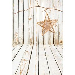 Retro Vintage Wood Background Printed Star Baby Newborn Photography Props Kids Children Wooden Wall Floor Photo Studio Backdrops