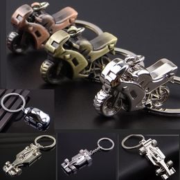 Fashion Jewelry Accessories Car Motorcycle Airplane Model Keychain Metal Alloy Pendant Key Chain Keyrings Best Gifts for Man