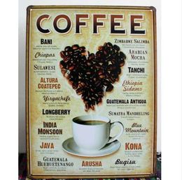 vintage metal sign Coffee iron painting the wall decoration for cafe bar home shop restaurant