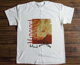 -Vintage MADONNA 1990 Blond Ambition T-Shirt Nachdruck Größe S - 2XL Weiß Style Herren T-Shirt Baumwolle 100% Top Tee