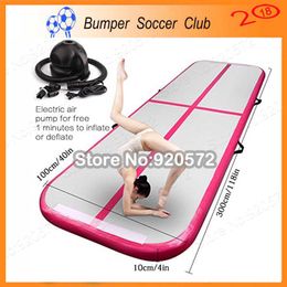 Free Shipping Free Pump 3x0.9x0.1m Inflatable Air Track Floor Home Gymnastic Cheerleading Tumbling Mat GYM