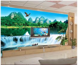 Custom mural photo 3d wallpaper Chinese beautiful landscape painting living room TV bedroom backdrop 3D wallpapar home decoration