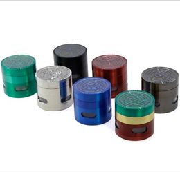 New Type of Four Layer Labyrinth Fume Grinder for 63MM Zinc Alloy Diameter