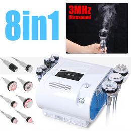 Buy 1 to get 8 functions! 40K Cavitation Vacuum Multi-polar RF 3Mhz Ultrasonic Bio Microcurrent Hot Cold Hammer Slimming Machine