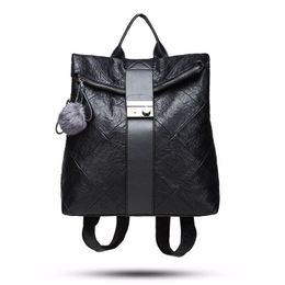Designer-Backpack Women Handbags Fashion PU Leather College Style Handbags Girls School Shoulder Bag Female Travel Handbags Large Capacity