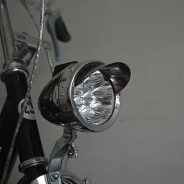 6 LED Metal Shell Super Light Old Style Classic Vintage Vntga Retro Bike Bicycle Front Headlight Free Shipping