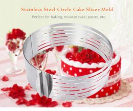 Retractable Stainless Steel Circle Mousse Cake Layer Cut Tools