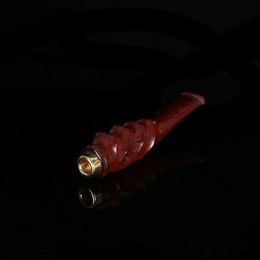 New water wave carving, sandalwood cigarette holder, wooden handicraft, sandalwood, circulating Philtre cigarette holder