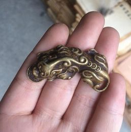 Antique Pure Copper brass Pixiu small pendant pendant Wealth