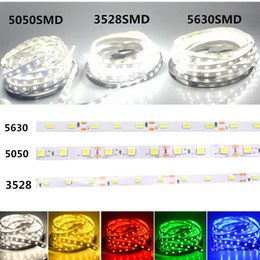 LED Strip Light 12V SMD3528 5050 5630 300led Strip Non-waterproof Ribbon For Flexible strip Decor Lampada Led 5M/roll RGB