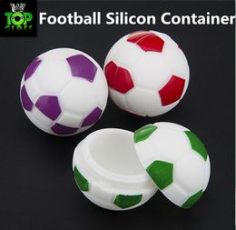 Smoke Nonstick football wax containers silicone box 8ml silicon container food grade jars dab tool storage jar world cup