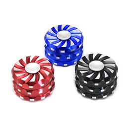 New Style 3 Layers Gear Aluminum Alloy Herb Grinder From Fingertip Gyro Concept Unique Design Easy To Carry Clean High Quality Hot Sale DHL