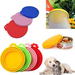 Pet Can Covers Silicone Pet Food Can Lid Covers - One fit 3 Standard Size Can Tops for Dog and Cat Food