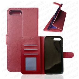 500PCS PU Leather Wallet Case Cover with Card Slot Flip Cover Shell for iPhone 11 Pro Max 5s 6 6s 7 8 Plus X Xs Max