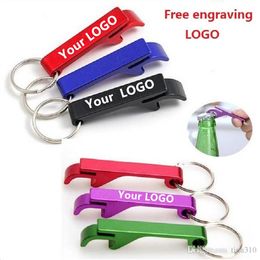 Kitchen Tools METAL ALUMINUM ALLOY KEYCHAIN KEY CHAIN RING WITH BEER BOTTLE OPENER CUSTOM PERSONALIZED,laser engraving for free Openers