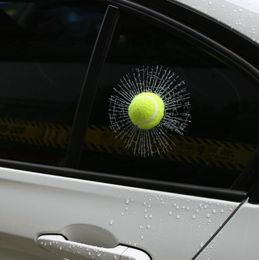 44 3D cars Stickers football basketball tennis baseball car Glass sticker Creative car emblem interesting Car decoration