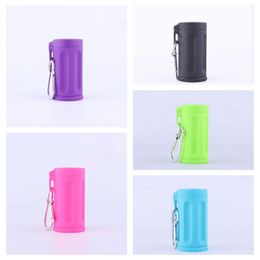 Newest Mini Colorful Plastic Ashtrays Portable Key Ring Buckle 7Hole Innovative Design Easy Clean Multiple Uses High Quality Hot Sale