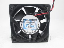 RDH6015S 12V 0.12A 6CM 6015 2 line heat dissipation fan