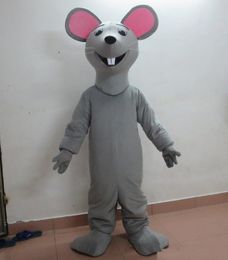 2018 High quality hot adult grey mouse rat mascot costume for sale with one mini fan inside the head