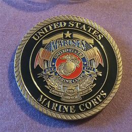 Free Shipping 10pcs/lot,United States Marine Corps Commemorative Challenge Coin Collectible Craft Gift