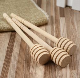 500pcs/lot New Arrive MINI 15cm long Wooden Honey Dippers Wedding Favors Honey Dipper spoon Gift Free Shipping SN025