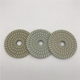 3 step polishing pad 4 inch 100 mm marble granite polishing pads diamond tools nylon cloth abrasive disc wheel set of 3