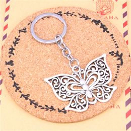 Keychain hollow butterfly Pendants DIY1 Men Jewellery Car Key Chain Ring Holder Souvenir For Gift