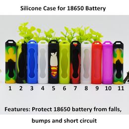 18650 Battery Cover Silicone Protective Coverd Case Colorful Soft Rubber Skin Protector for sony vtc3 vtc4 vtc5