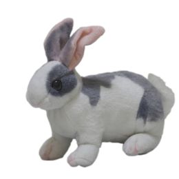 Dorimytrader lovely Mini realistic animal pet rabbit plush toy stuffed bunny doll pillow children play doll decoration 29cm x 17cm DY61894