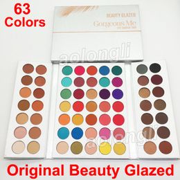 Best Beauty Glazed Eyeshadow Palette gorgeous me 63 Colors Eye Shadow Palette matte Shimmer makeup Face Cosmetics free shipping