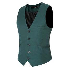 Wedding Suit Vests Men 2017 Spring New Business Mens Vests and Waistcoat Casual Slim Fit Party Gilet Homme 9 Colours