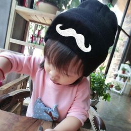 Baby Beanies Children Knitted Hats Boys Girls Autumn Winter Kids Headwear Crochet Mustache Warm Caps M187