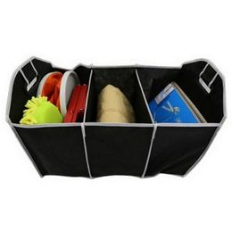 Foldable Fabric Non-woven Car Organiser car trunk Toy Food Container Box Bag Storage Trunk Box Portable Bag Storage Case lin2956