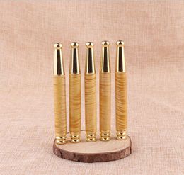 Gold and nanmu metal tie rod circulating filter wood smoke nozzle