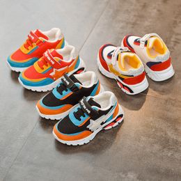 Kids Baby Shoes Newest Autumn Fashion Children Sneakers Net Cloth Fabric Colorful Patchwork Runnng Sport Shoes Newborn Baby Leisure Shoes