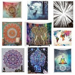 150*130cm Tapestries 2018 summer Bohemian Mandala Beach Towel blanket folk-custom Yoga Mat Elephant print Shawl Bath Towel 40 Colours C4281