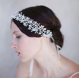 Pearl soft head ornament, bridal headwear, white wedding dress, accessories, bridal hand-made headwear