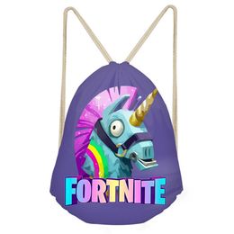 customized books coupons customized image drawstring bags students book bags school fortnite games 3d printing - agenda ecole fortnite