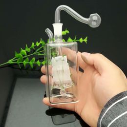 Square glass sailboat Glass Bbong Wwater Pipe Titanium nail grinder, Glass Bubblers For Smoking Pipe Mix Colors