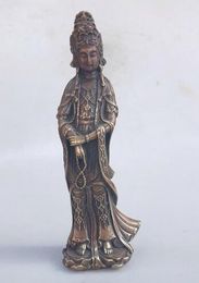 Chinese classical beauty woman brass statue Chinese hand-made people sculpture home metal crafts Feng Shui Decoration